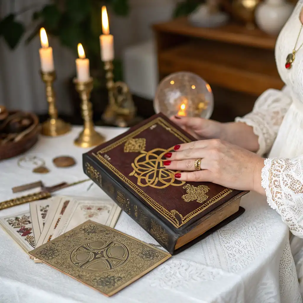 Мистический ритуал гадалки: отливка воском и расклад карт Таро